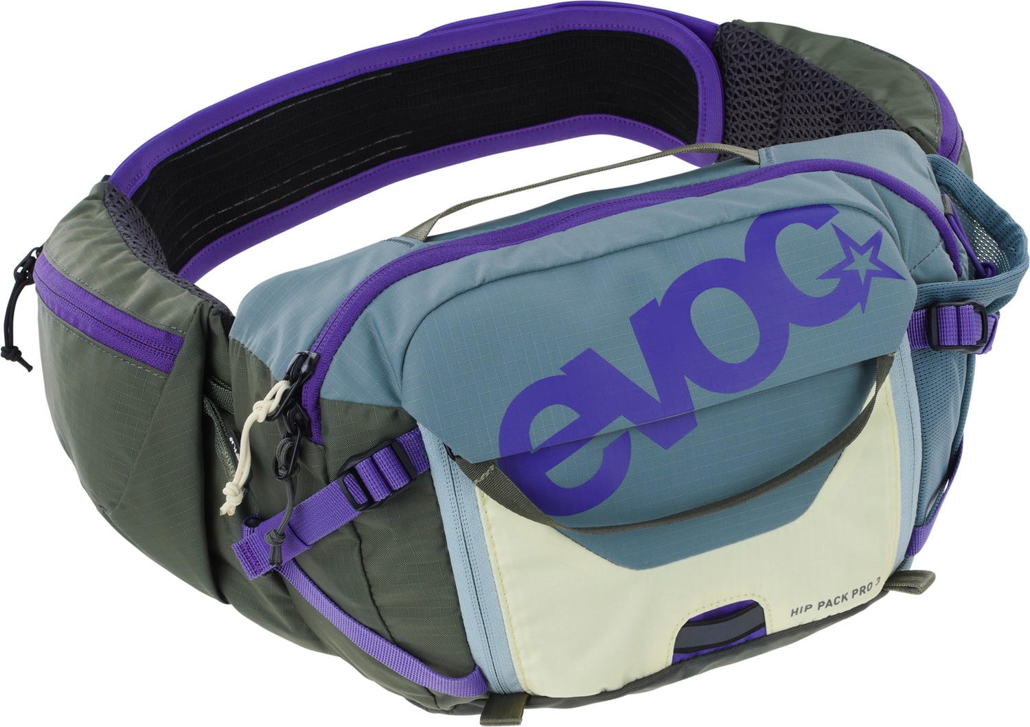 Evoc - HIP PACK PRO 3l + 1.5l Bld - steel - violet - dark olive