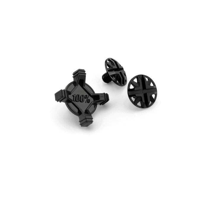 100% - Ricambio AIRCRAFT Visor Screw kit - Black