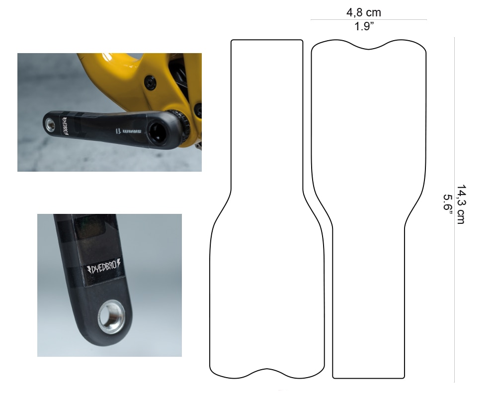 DYEDBRO - Protezione pedivelle CRANKS PROTECTOR