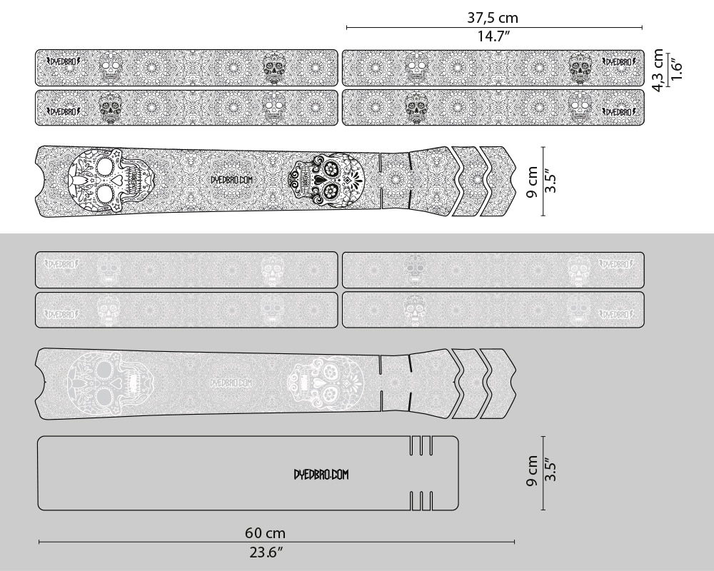 DYEDBRO - Protezione telaio DIA DE MUERTOS