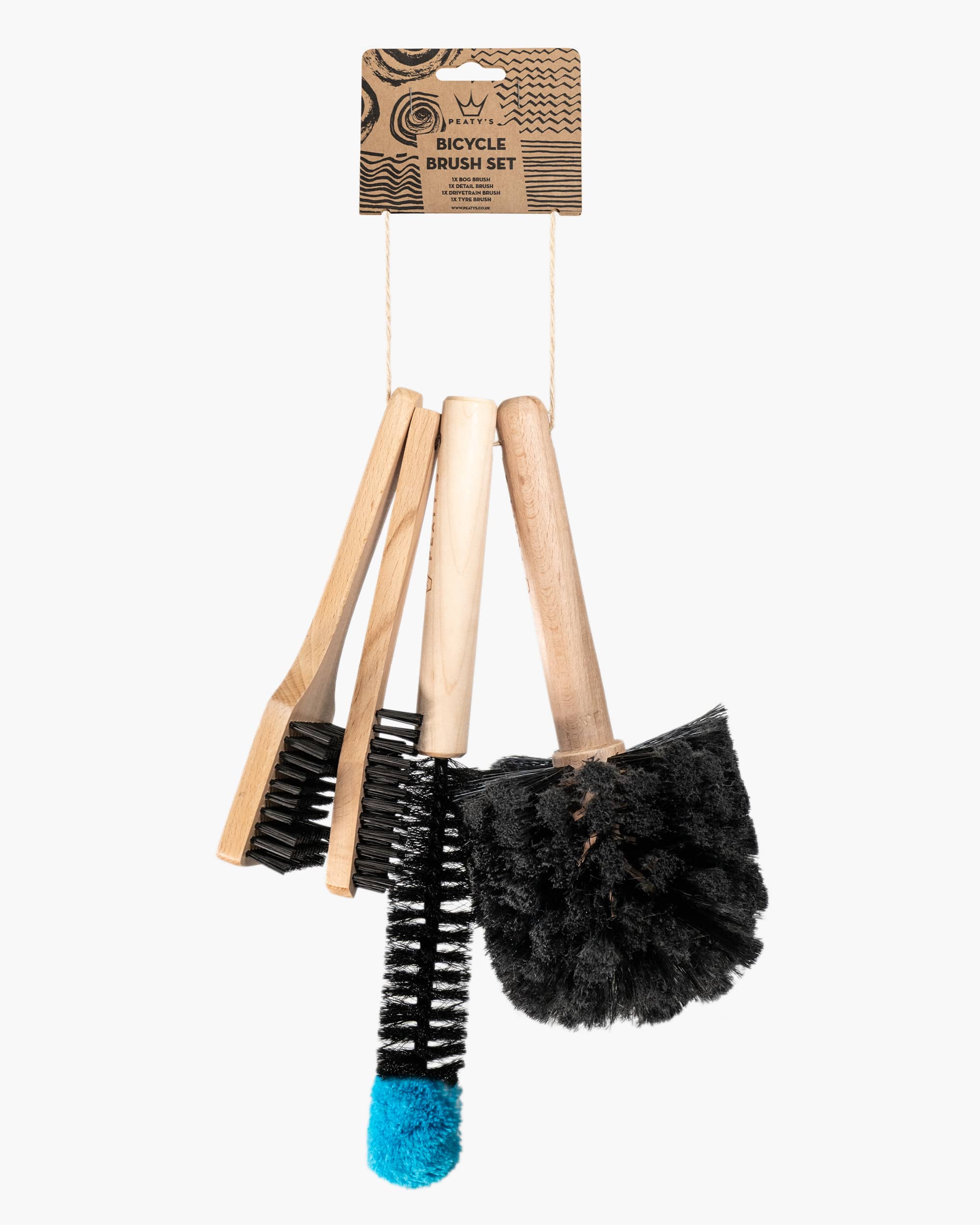 Peaty's - Bicycle Brush Set (Bog / Detail / Drivetrain / Tyre)