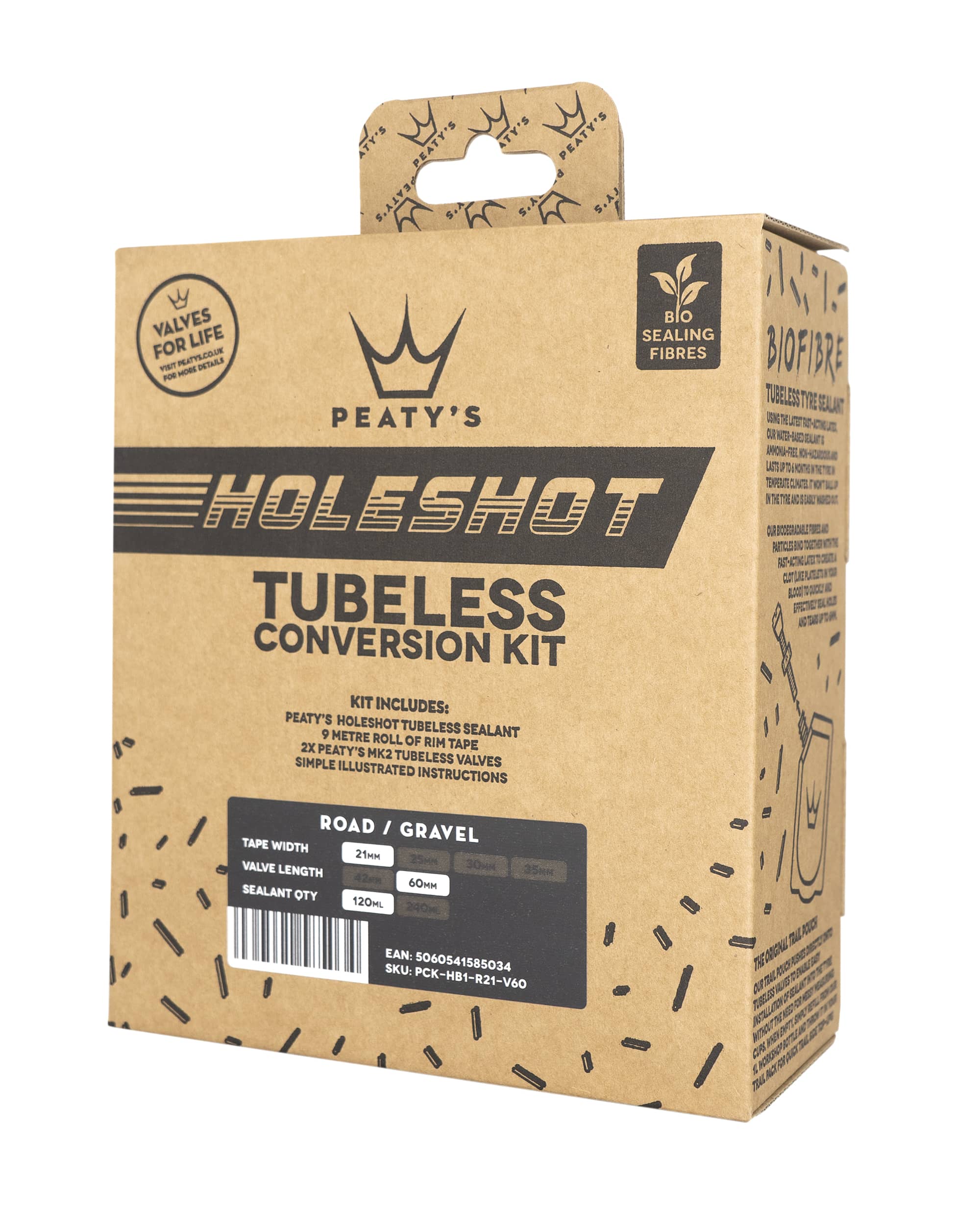 Peaty's - Conversion Kit Tubeless Holeshot - 21mm - Road & Gravel