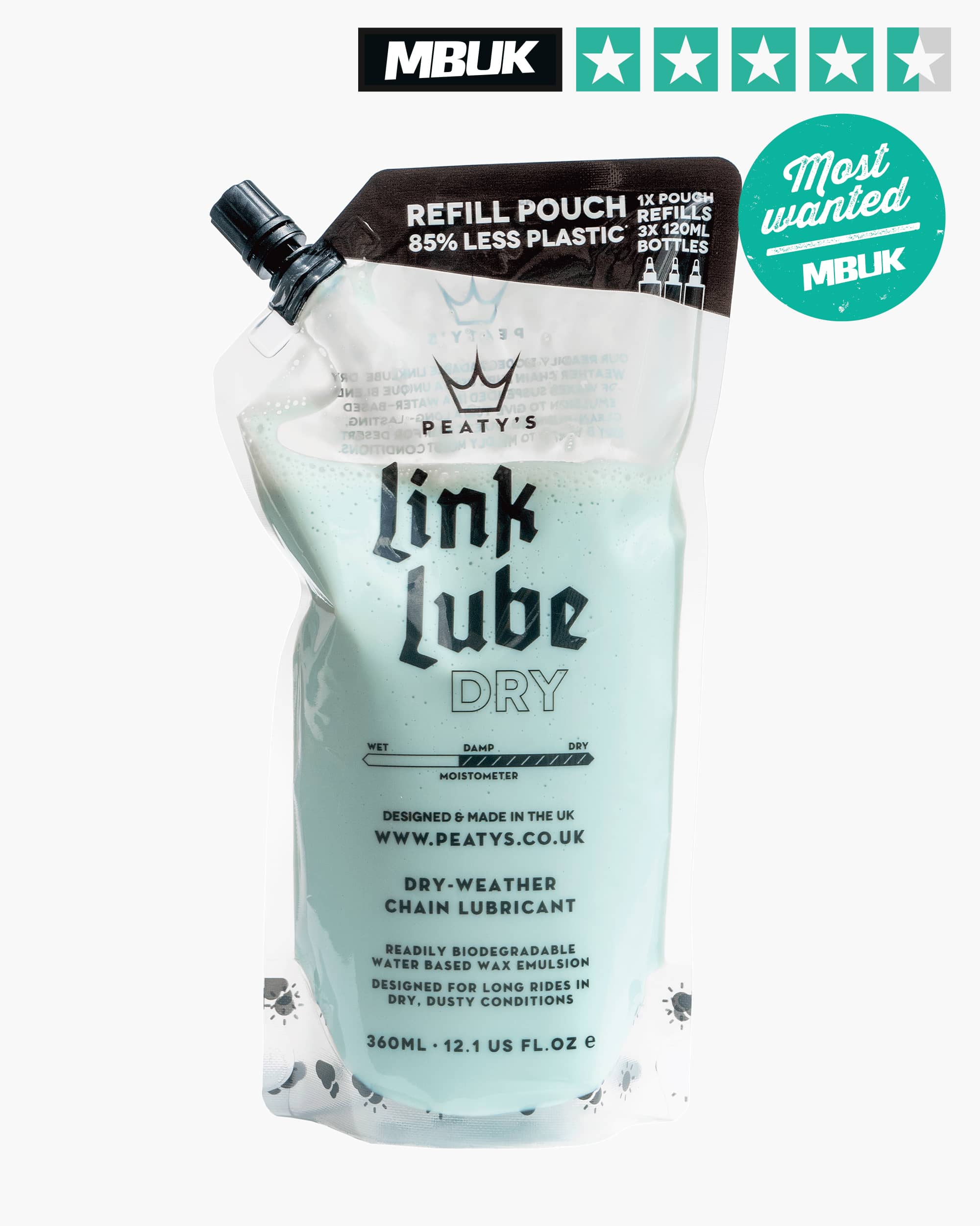Peaty's - LinkLube Dry Refill Pouch - 360ml