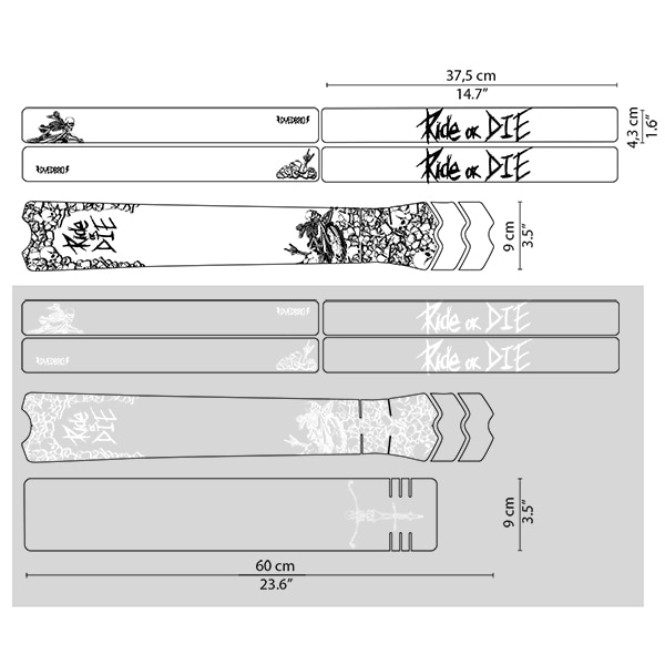 DYEDBRO - Protezione telaio RIDE OR DIE