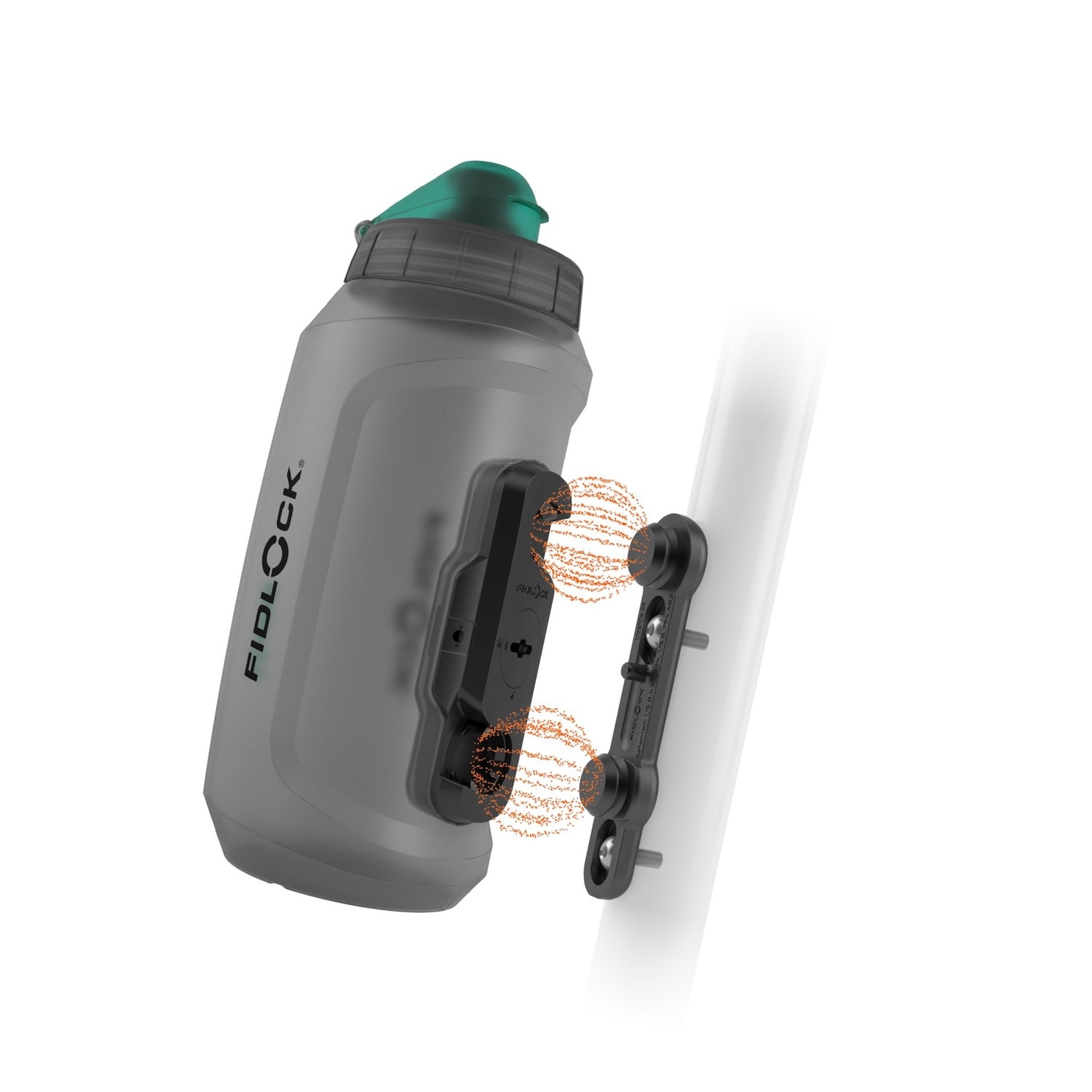 TWIST bottle 750 antibacterial + bike base