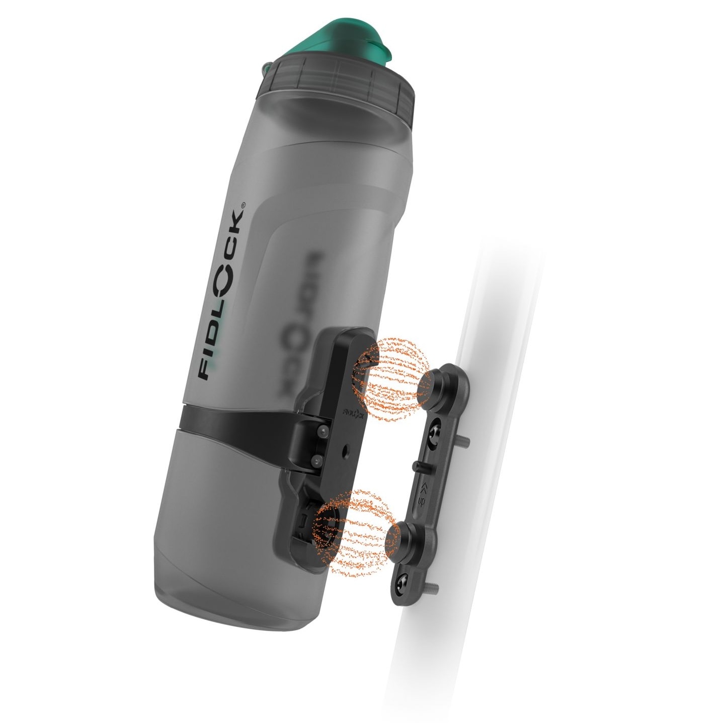 TWIST bottle 800 antibacterial + bike base